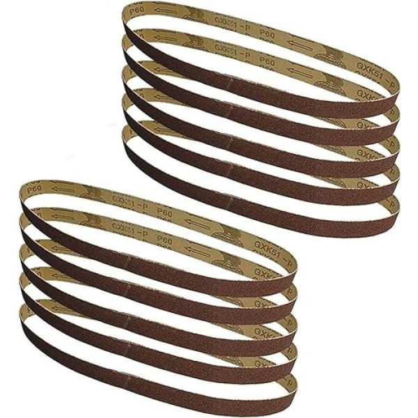 Belt Sander Sanding Belts, Pack of 10 25 x 762 mm 1 x 30 Inch Belt Sander Sandpaper Woodworking Tools Accessories for Woodworking (Size : Grit 240)