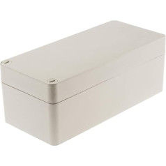 RS PRO Fibreglass reinforced plastic wall housing, grey IP66, 100 x 120 x 260 mm.