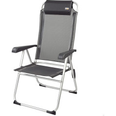 AKTIVE 52886 Folding Camping Chair with Pillow 44.5 x 55 x 103 cm Easy to Clean and Fold, Max Weight 110 kg, Includes Ergonomic Armrests