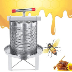 Manual Beeswax Presser Beekeeping Pressure Machine for Beekeeping Supplies Handheld Honey Presser Beekeeping Tool, Apple Press Extractor for Wine and Juice Making