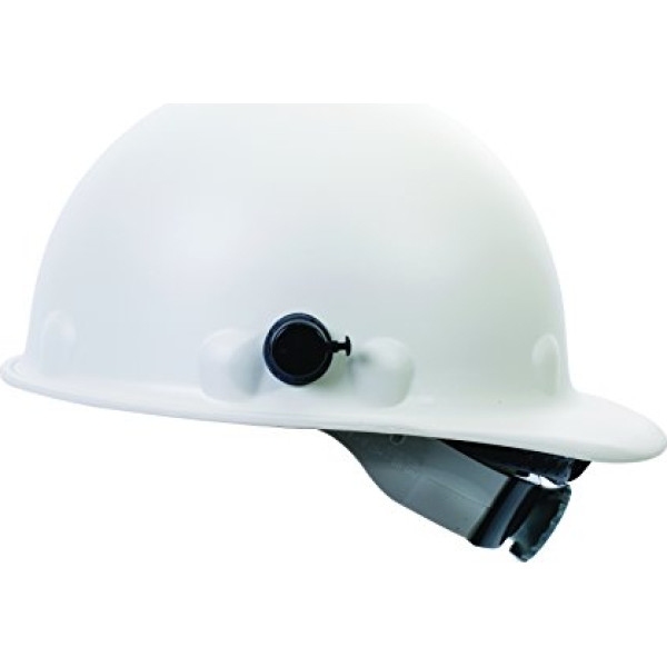 Fibre Metal by Honeywell P2AQSW01 A000 Super Eight Swing Fiber, Gap Style Hard Hat With Quick Lock, White