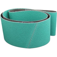 Belt Sander Sanding Belts, 1 Piece 2000 x 50/75/100/150 mm 577F Zirconia Sanding Belt for Sanding Metal (Grit: P80, Size: 2000 x 150 mm) (Color : P80, Size : 2000x150mm)