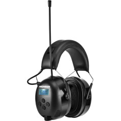 PROHEAR 033A (Upgraded) Hearing Protection with Radio DAB +/Bluetooth/FM, Headphones with Radio with Built-in Microphone and Noise Reduction