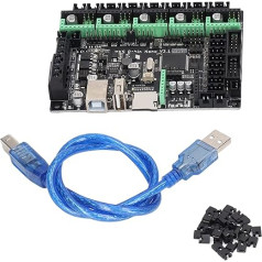 3D Printer Motherboard 3D Desktop Printer Motherboard MKS Controller Board Printer Module Printer Controller for 3D Printer Repair Installation Parts Replacement (Separate Motherboard)