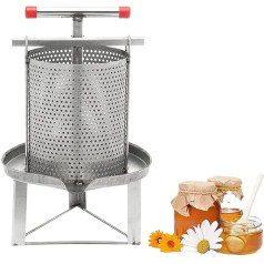 Honey Presser Extractor, Manual Honey Extractor Separator Stainless Steel Bee Extractor, 0.5 cm Mesh Honey Press Mesh Tool, Used in Households, Restaurants, Farms, Apiaries