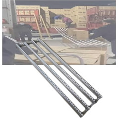 ININOSNP Gütertransport-Förderrutsche, leichtes Förderband, tragbare Entladerolle ohne Antrieb(5-Slide,300cm Long)