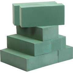 ZOENHOU 8-Piece Flower Foam - Wet Floral Foam Set, 22.5 x 11 x 7 cm Foam Blocks for Artificial Flowers, Florist Arrangements, Craft Supplies, Wedding, Celebrations, Green