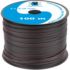 CCA skaļruņu kabelis 0,16 mm melns