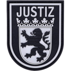 RescPol Rubber Patch Justice Hesse Camouflage, black/grey