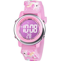 Vicloon Digital Watches for Children, Waterproof Children's Watch Digital, Children's Silicone Watch Sports Outdoor Digital Watch Children with Alarm Clock Date Stopwatch LED Lights Children's Watch