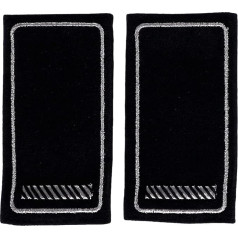 RescPol Shoulder straps fire brigade 1 bar silver + silver piping