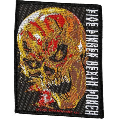 Five Finger Death Punch Blood Skull Patch FFDP Woven & Licensed, multicoloured