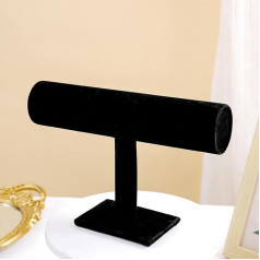 FGXY Jewellery Stand, Bracelet Stand Display, Bracelet Holder T Stand, Bracelet Rolls, Jewellery Holder, for Jewellery, Watches, Chains, Bracelets, Headband Stand, Bracelet Watch, Black