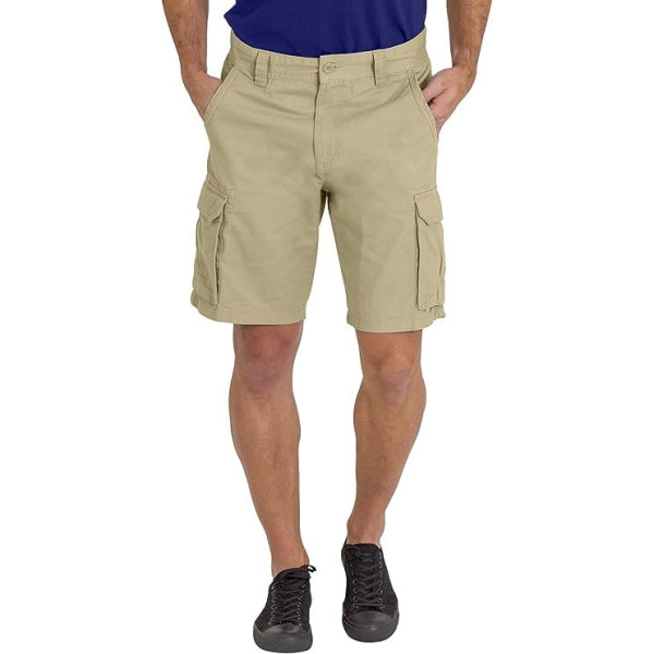 BlauerHafen Men's Cargo Work Shorts 100% Cotton 6 Pockets Chino Summer Work Safety Essential Half Pants All Waist 32-44