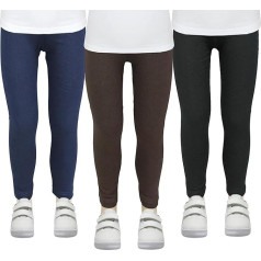 TupTam Girls' Leggings Autumn Leggings Winter Leggings Thermal Leggings Pack of 3