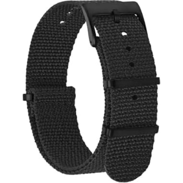 BISONSTRAP Nylon watch strap for men, one-piece military bracelet, 18 mm, 20 mm, 22 mm
