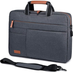 LOVEVOOK Laptop Bag for 17-17.3 Inch Notebook, Waterproof Briefcase, Men's Shoulder Bag, MacBook Bag, Business Bags for Men, darkgray