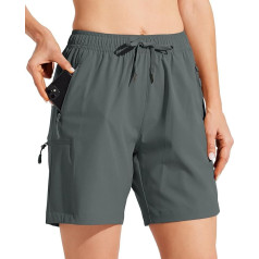 WILLIT Women's Cargo Shorts Hiking Trousers Quick-Drying Hiking Active Shorts Lightweight Sports Summer Shorts with Pockets