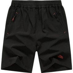 donhobo Men's Outdoor Sports Quick Dry Gym Running Shorts Training Jogging Shorts with Zip Pockets
