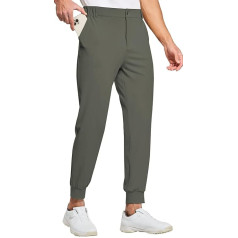 WILLIT Men's Golf Trousers Jogger Trousers Stretch Slim Fit Jogging Bottoms Suit Trousers Quick Drying Long Golf Trousers with Pockets