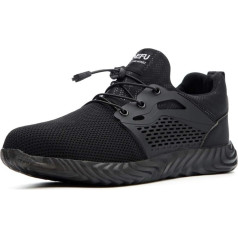 BESKEE Sporty Safety Shoes Men's S3 Lightweight Work Shoes Women's Protective Shoes with Steel Toe Cap Trainers