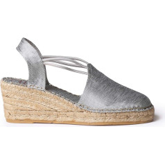 Toni Pons TURIA Vegan Wedge Espadrille for Women Silk and Cotton Fabric