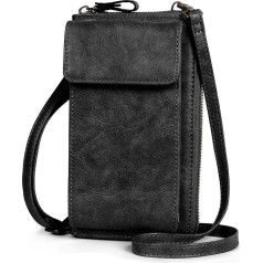 TANTOMI Handytasche zum Umhängen, Umhängetasche Damen RFID Blocking, Handy Tasche Damen Umhänge mit Abnehmbarem Gurt, Schultertasche Damen Vielen Fächern