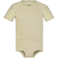 Landofgenie Men's Short Sleeve Romper Pyjama Bodysuit One Piece Romper Striped Onesie Leotard Top with Stripes Maker