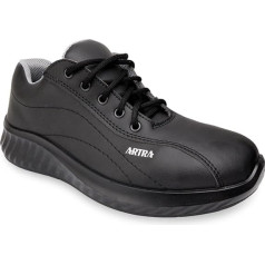 Artra Arawa Work Shoes Black with Steel Toe Cap (S2) for Warehouse, Kitchen, Food, Craft, Workshop, Size 36-48