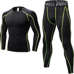 LANBAOSI Men's Compression Base Layer Long Sleeve Tight Shirt