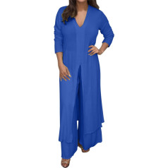 Trouser Suit Women's Wedding Festive Elegant 2-Piece Loungewear Plain Summer Outfits Streetwear Leisure Suit 2-Piece Leisure Suit Two Piece Tracksuit Set