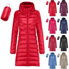 Lightweight Down Jacket Women's Long Lightweight Down Coat Women's Ultralight Down Jackets Packable Long Lightweight Down Quilted Jacket with Hood Lightweight Quilted Coat Down Coat Fashion Costumes