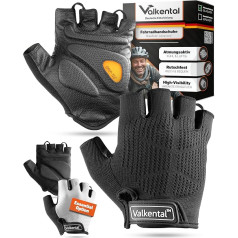 Valkental® - Padded Cycling Gloves | Soft & Breathable | Cycling Gloves Men & Women | Fingerless Cycling Gloves - MTB/Road Bike/Trekking | Gloves Bicycle Short & Lightweight