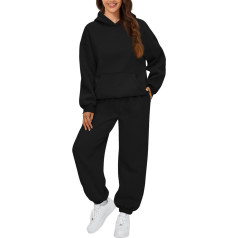 EZJOBLA Jogging Suit Women's Hoodies Tracksuit Long Sleeve Sweatshirts Jogger 2-Piece Hood Women's Cotton Leisure Suit Soft Leisure Suit Warm Tracksuit Jogging Suit Set