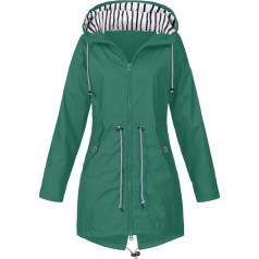 Rain Jacket Women's Waterproof Breathable 5XL Large Sizes Raincoat Black Softshell Jacket Yellow Outdoor Jacket Transition Jacket Lightweight Jacket with Hood for Spring Autumn Hiking Cycling