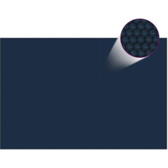 Lauuoeriau Home Items, Schwimmende PE-Solar-Folie, 600 x 400 cm, Schwarz und Blau, passend für Möbel