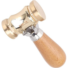 Wood Processing Chisel Mallet Brass Head Hammer with Interchangeable for Flooring DIY Crafts Beech Wood Carpenters