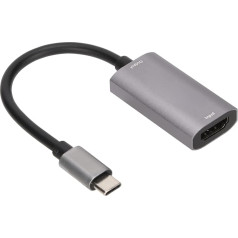 Video Recording Card USB C to HDMI Recording Card 1080p 60fps USB C to USB Adapter Converter 4K Input Full HD Game Capture for Switch Xbox and So on, Grey