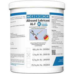 WEICON AL-F High Performance Grease 1 kg Food Grade Multi-Purpose Grease for Joints, Plain Bearings and Much More