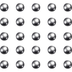sourcing map Precision Balls 3 mm Diameter G100 201 Stainless Steel for Bearings Pack of 1000