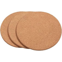 Cork Board Set for Crafts, Round Self Adhesive DIY Coaster Cork, Round Cork Backing Plates for Space Saving 20 Pieces