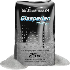 25 kg Glass Beads Blasting Master Blasting Agent 70-110 µm Glass Beads Sandblasting Micro Glass Beads