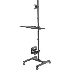 CPU monitora statīvs uz riteņiem mc-793