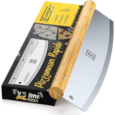 Pizza Cutter Weighing Knife for Any Pizza - Sharp Stainless Steel Blade & Robust Handle - Pizza Knife with Blade Guard