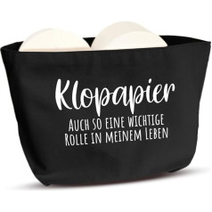 COZYINT Funny Toilet Paper Storage Black | Space-Saving Toilet Paper Storage for Bathroom or Toilet/Toilet | Bathroom Decoration | Toilet Paper Holder Basket (Important Roll) (Toilet Paper)