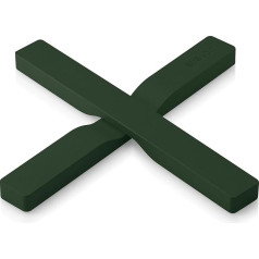 EVA SOLO Magnetic Coaster Pearl Beige Can Be Laid Over Cross and Split in Two Pieces Emerald Green