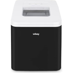 H.Koenig KW12 Ice Cube Maker Machine 120W 2.2L Black Silver