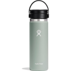 HYDRO FLASK - Coffee Flask 20 oz - Vacuum Insulated Stainless Steel Thermos - Leak-proof Flex Drinking Lid - Thermos for Coffee - Size Opening - Agave