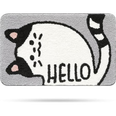 Cute Bath Mat for Bathroom Non-Slip Soft Bath Mat for Showers Cute Plush Microfibre Super Absorbent Plush Rug for 40 x 60 cm