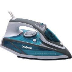 Steamy Ceramic S2 Steam Iron with Ceramic Sole, 2600 W, Adjustable Steam, Transparent Tank 420 ml, Anti-Drip and Anti-Limescale Technology